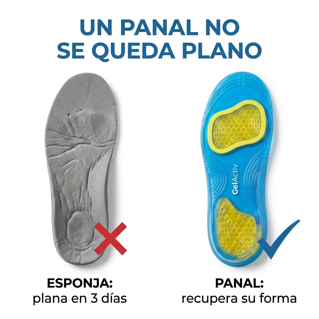 El panal de gel no se aplasta
