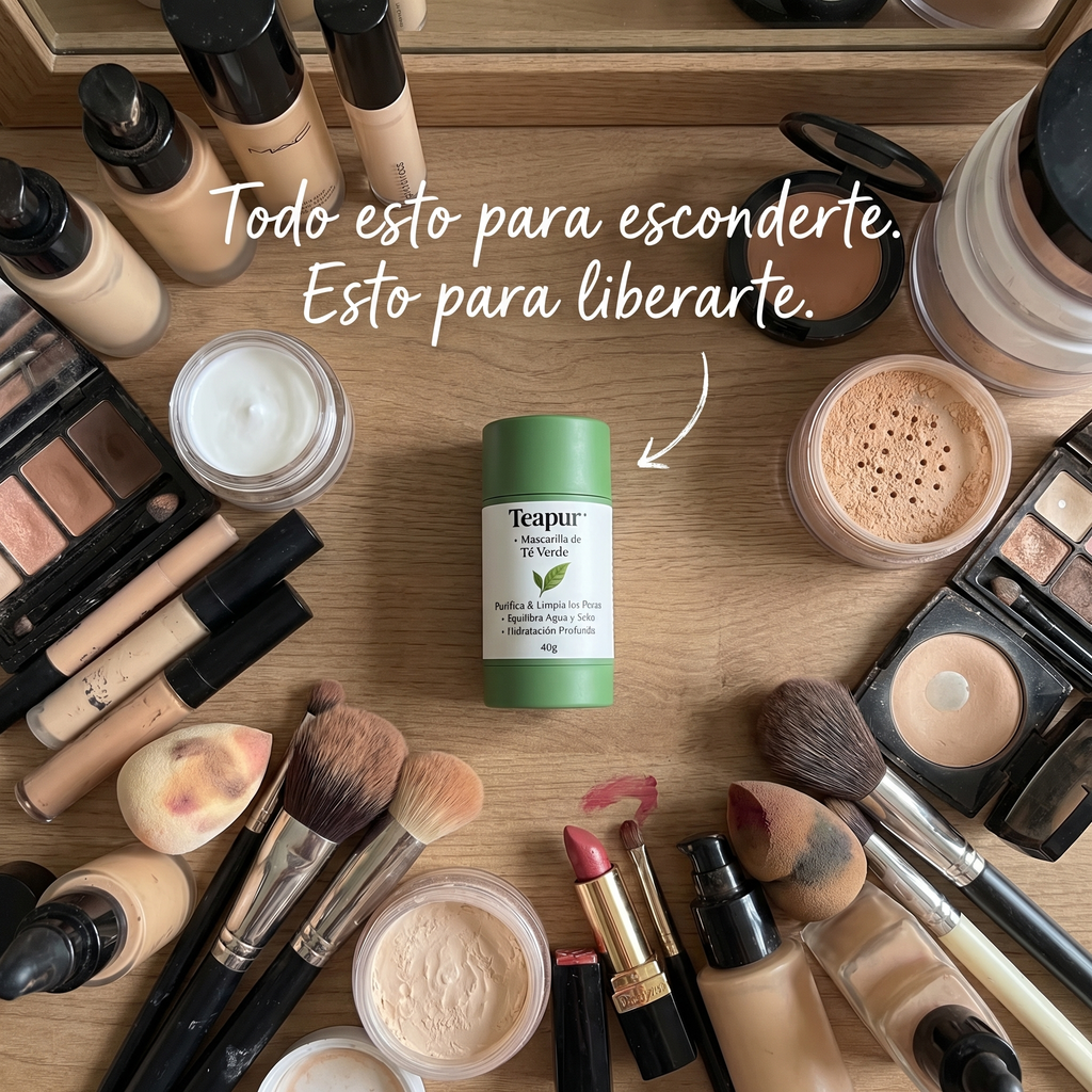 Mascarilla de Té Verde Teapur | Sal Sin Base y Siéntete Bien