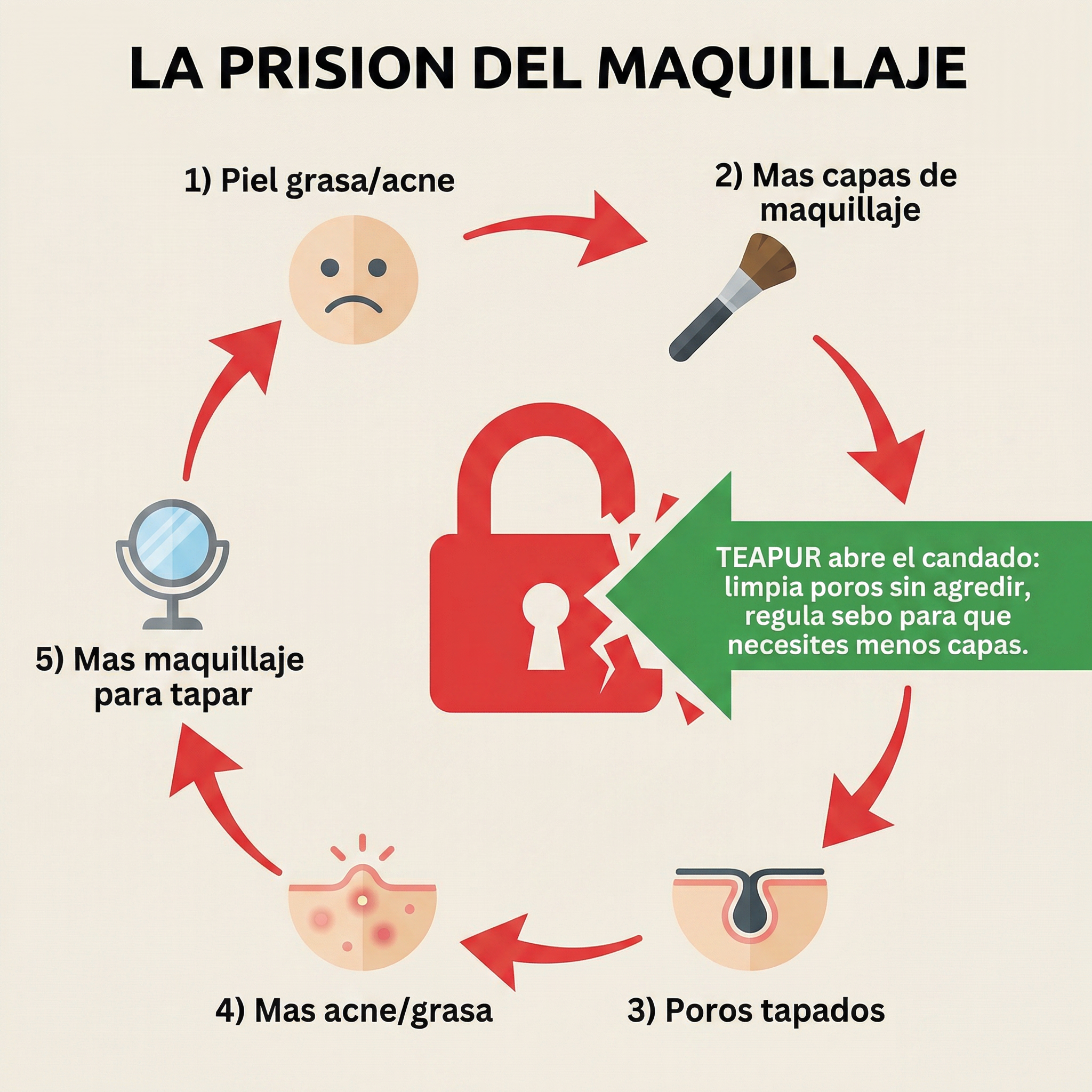Mascarilla de Té Verde Teapur | Sal Sin Base y Siéntete Bien