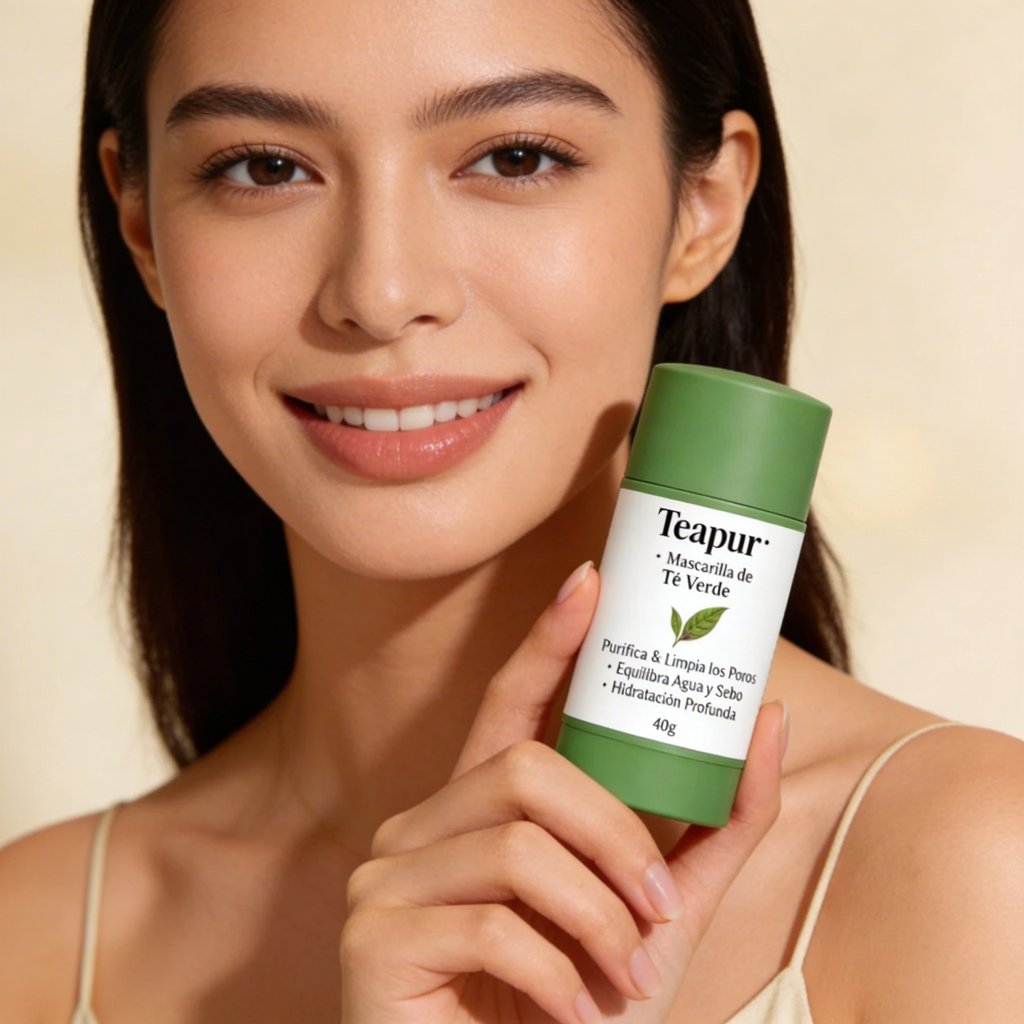 Mascarilla de Té Verde Teapur | Un Paso Real Para Tu Piel