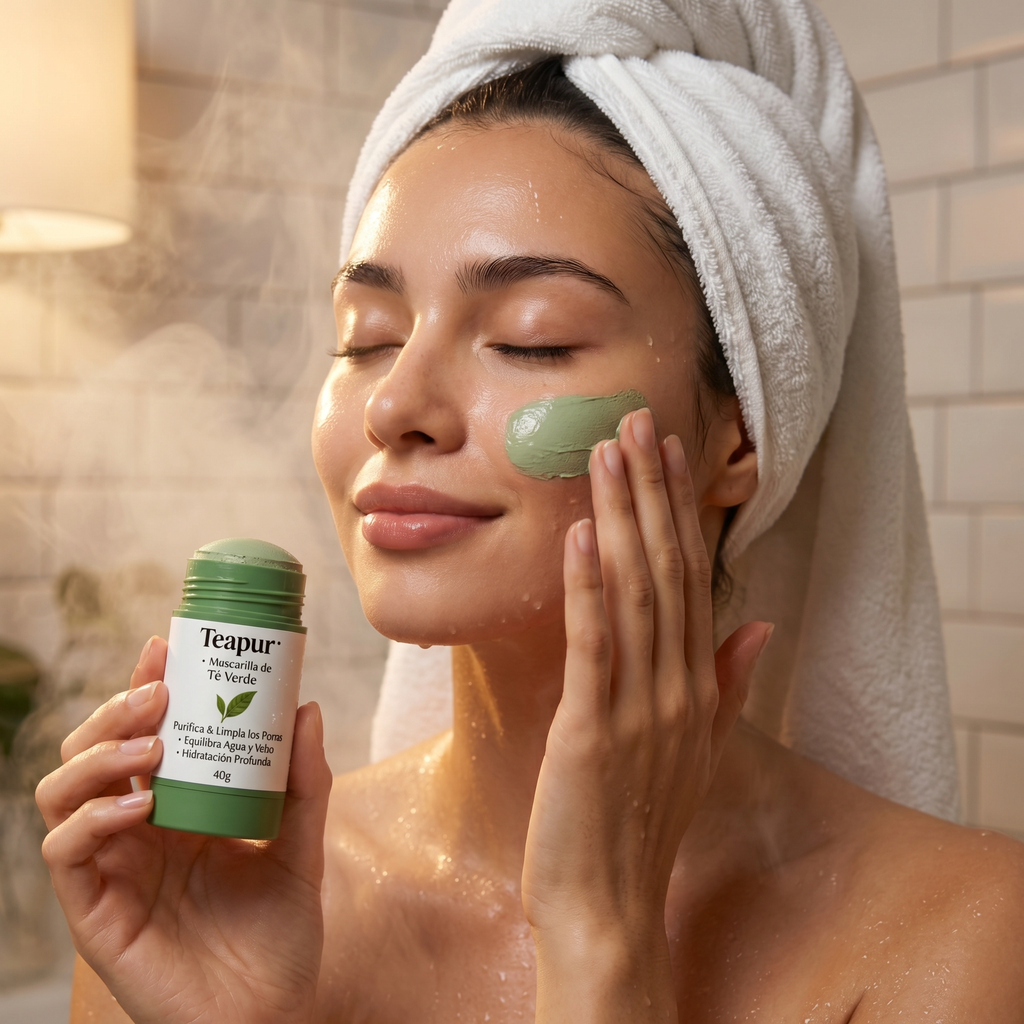 Mascarilla de Té Verde Teapur | Sal Sin Base y Siéntete Bien