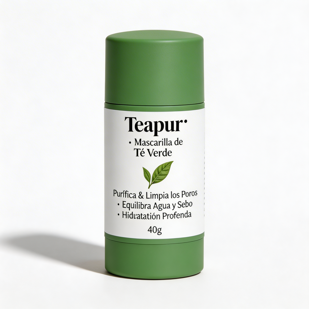 Mascarilla de Té Verde Teapur | Controla la Grasa Desde la Primera Semana