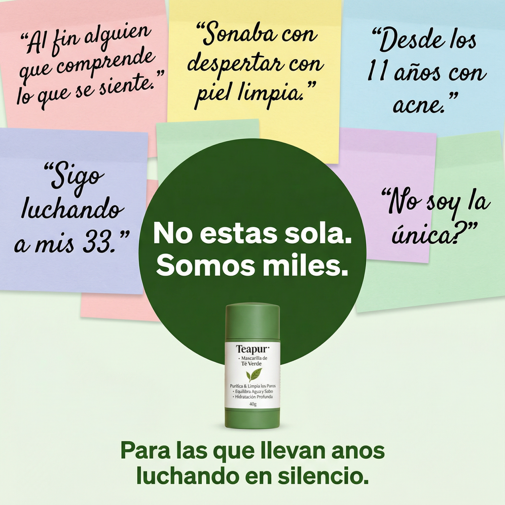 Mascarilla de Té Verde Teapur | Un Paso Real Para Tu Piel