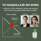Mascarilla de Té Verde Teapur | Tu Maquillaje Dura Todo el Día