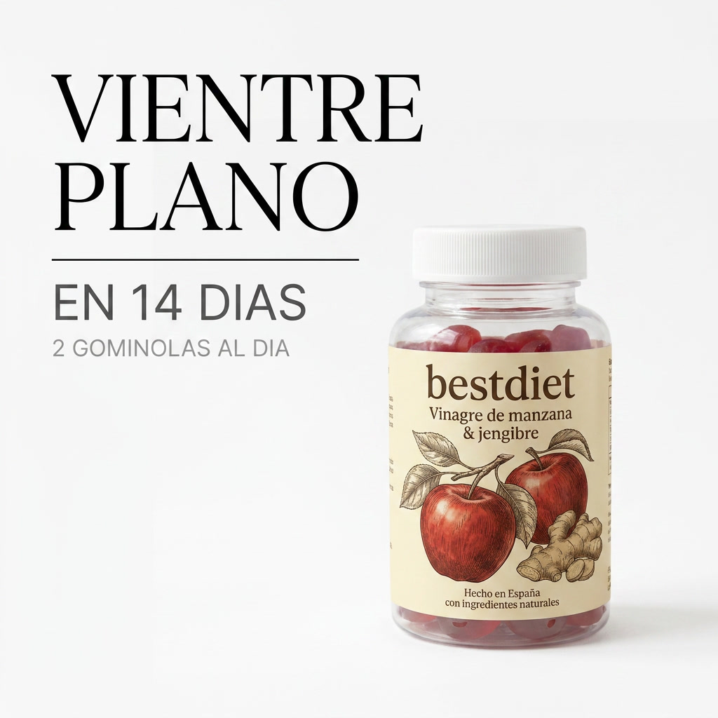 bestdiet - 60 Gominolas de Vinagre Manzana y Jengibre