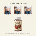 bestdiet - 60 Gominolas de Vinagre Manzana y Jengibre