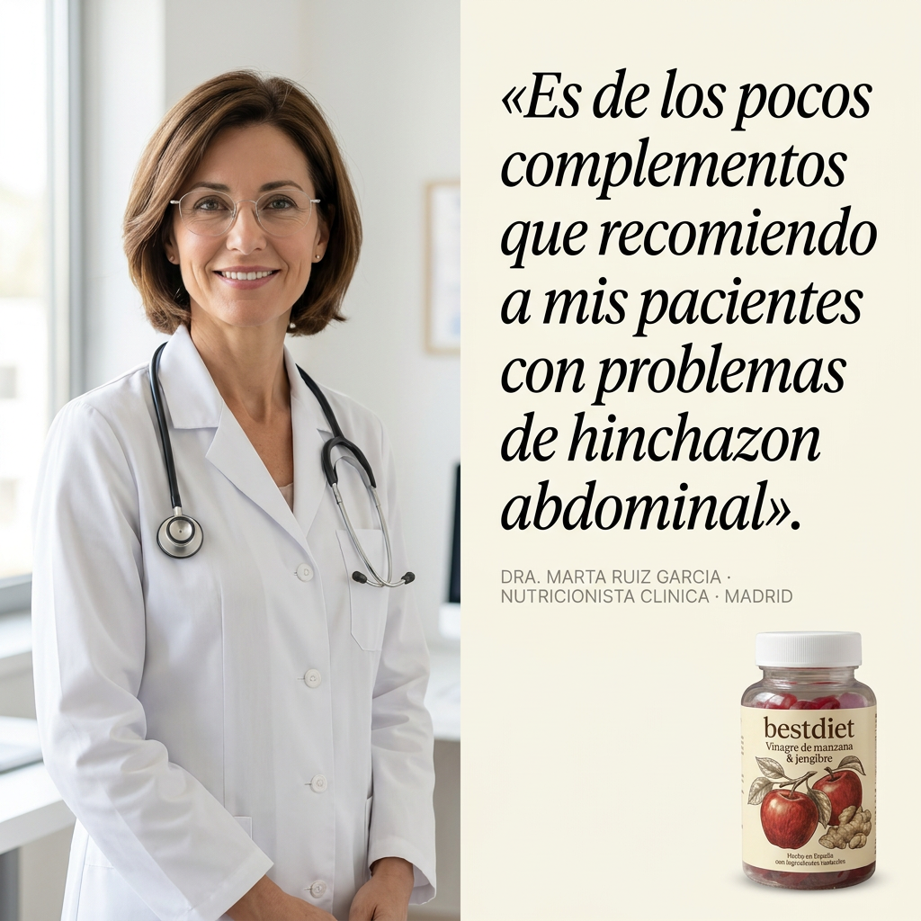 bestdiet - 60 Gominolas de Vinagre Manzana y Jengibre
