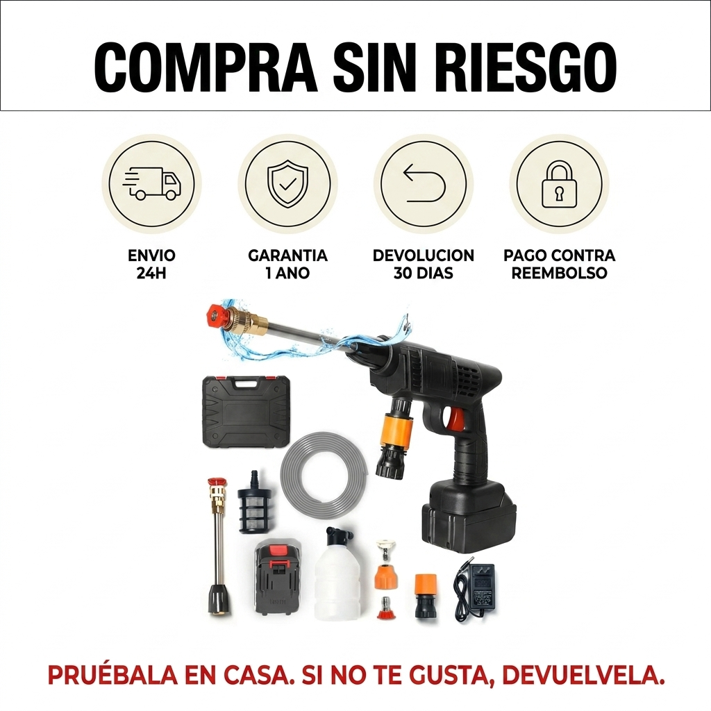 AquaPress - Pistola de Agua a Presión. Sin Cables (Top 2026)