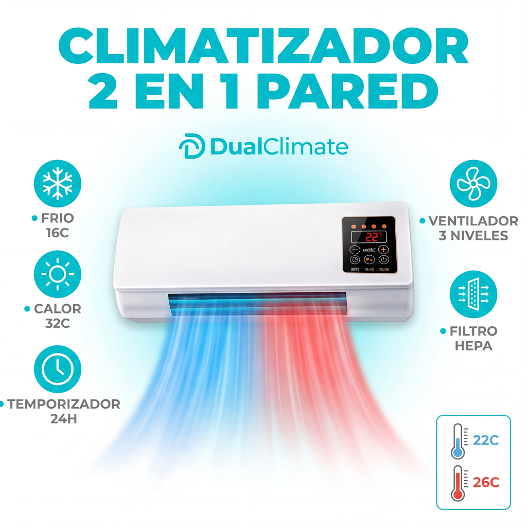 DualClimate - Mini Aire Acondicionado 2 en 1 (Top 2026)
