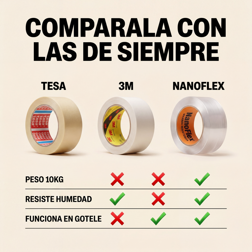 NanoFlex - Cinta Profesional de Doble Cara