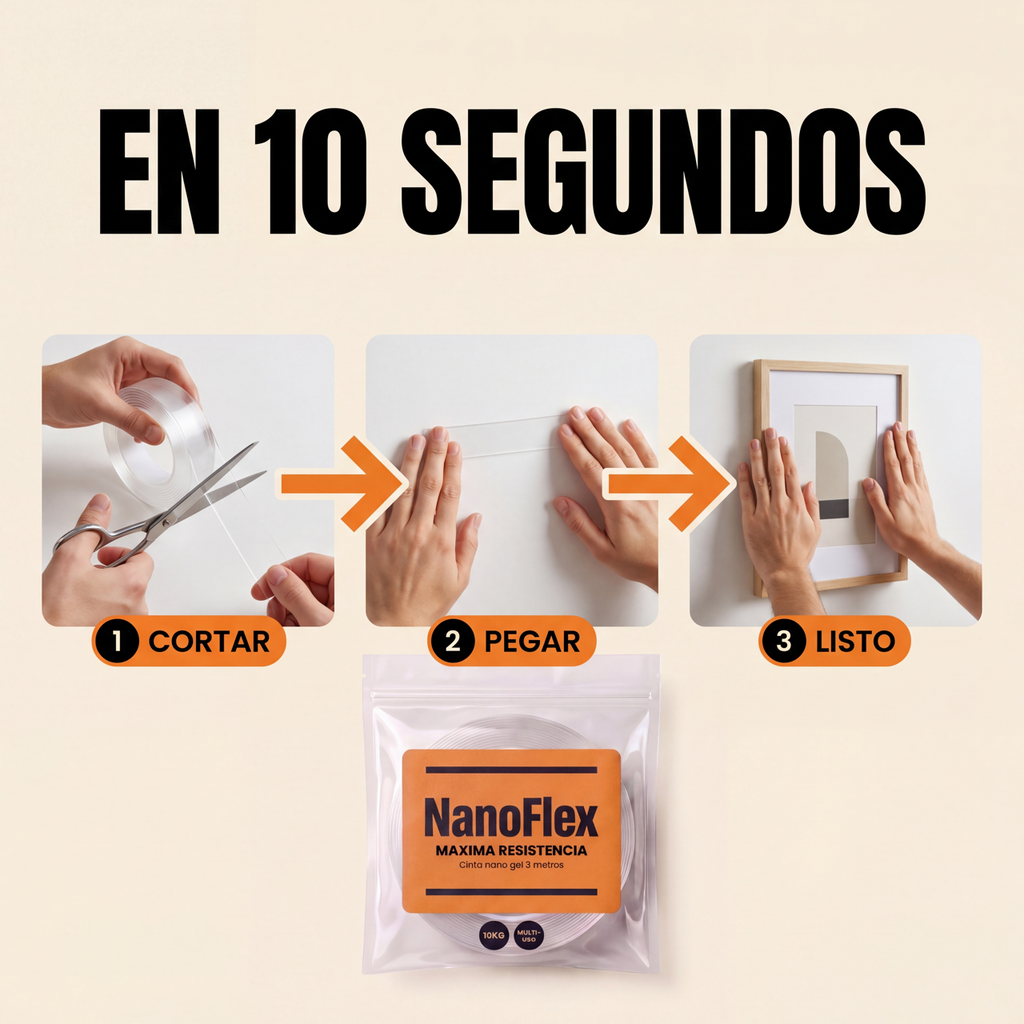 NanoFlex - Cinta Profesional de Doble Cara