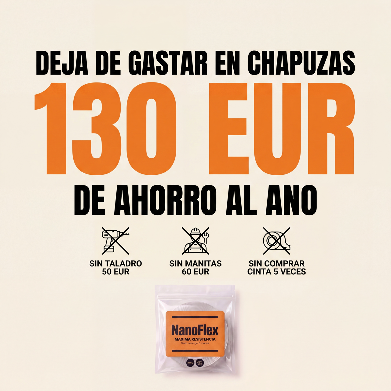 NanoFlex - Cinta Profesional de Doble Cara