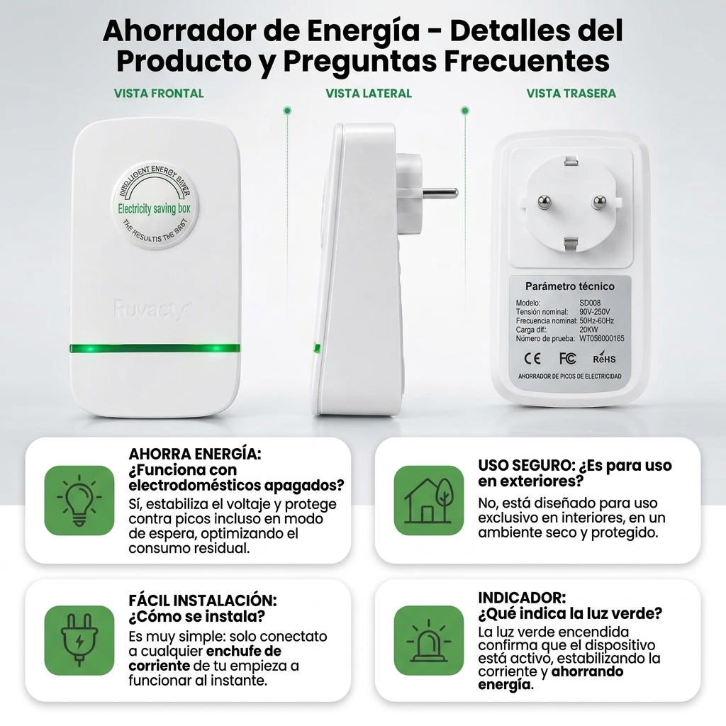 Ahorrador de Luz Ruxacty (desde un 30% de Ahorro el Primer Mes)