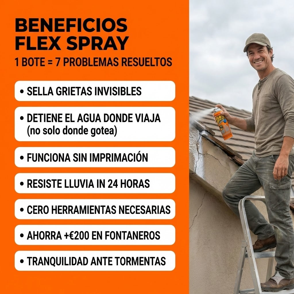 FlexSpray ReformaHoy | Sella Goteras Sin Obra ni Albañil
